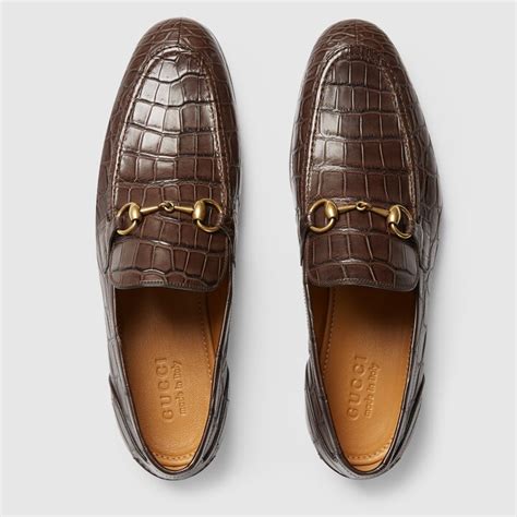 mens gucci jordaan|Gucci jordaan crocodile loafer.